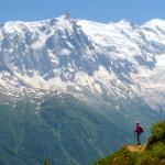 Massif du Mont-Blanc, observé de la réserve des Aiguilles Rouges